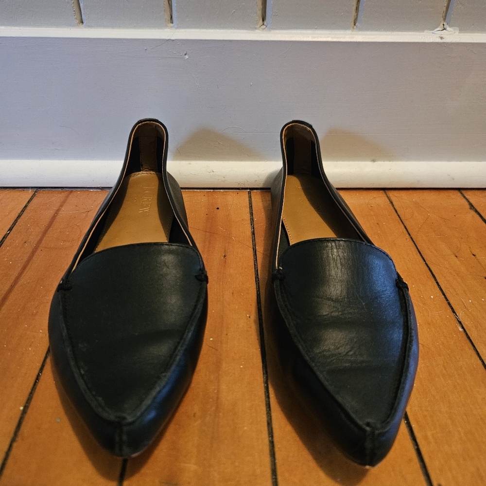J Crew Black Flats